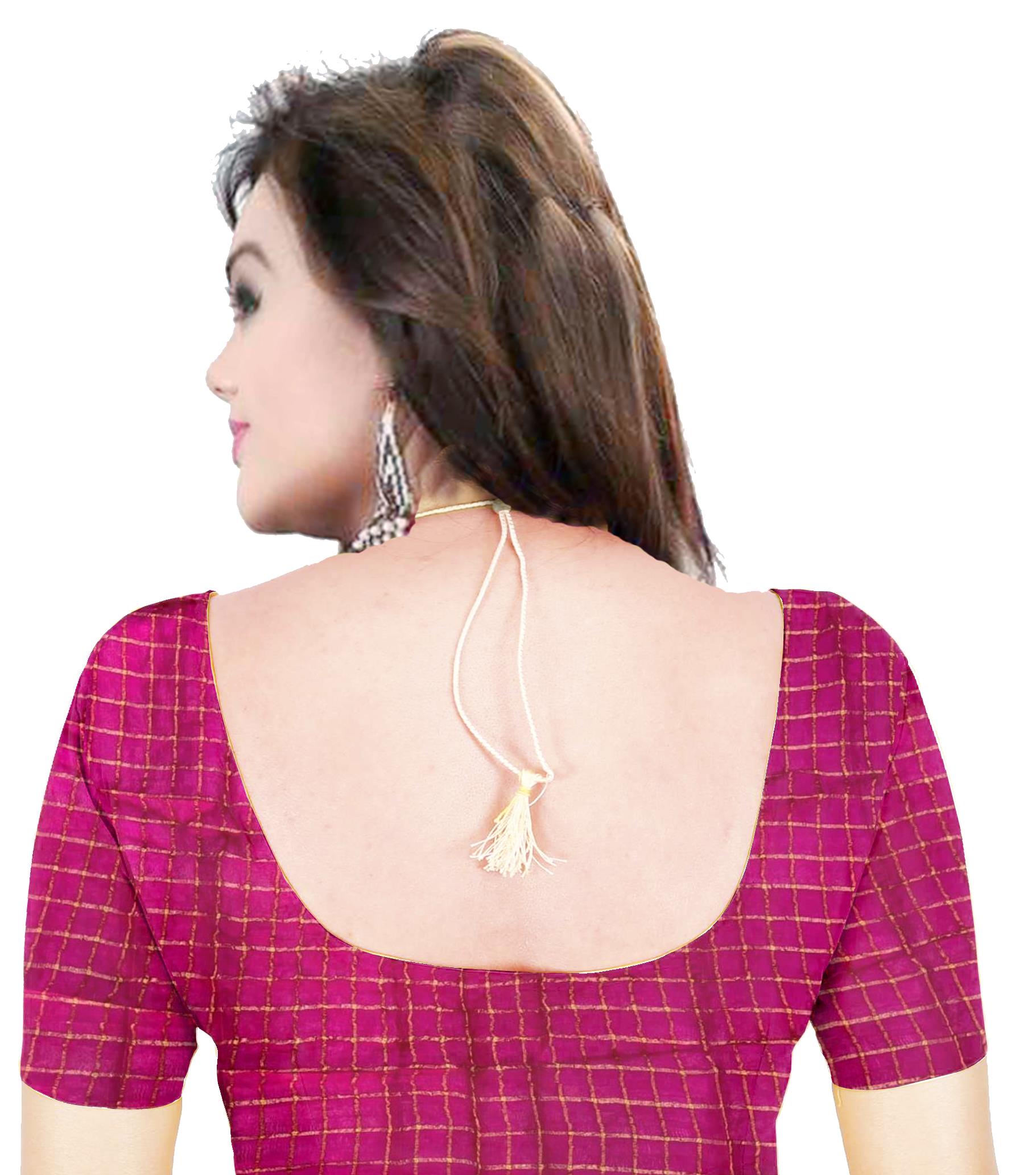 Shree Radhavallabhji Sarees Women’s Rajasthani Bandhej Art Silk Gharchola Pattijaal Saree – Traditional Bandhani Bandhej Saree for Women & Girls, Blue & Pink, 6.10 Meters with Separate Blouse